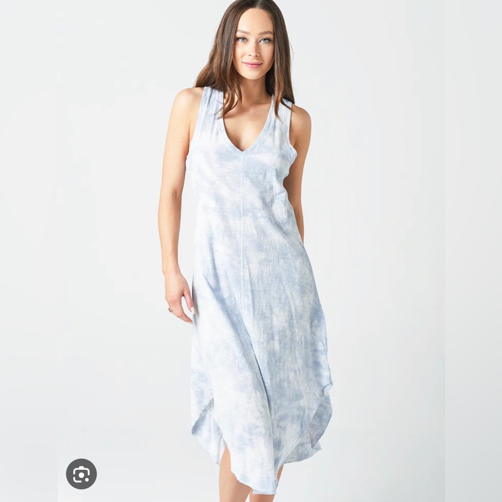 Z SUPPLY The Cloud Tie Dye Dress Light Blue Size Small New With Tags